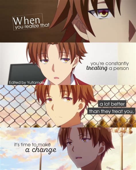 Classroom Of The Elite | Anime quotes inspirational, Anime qoutes, Anime love quotes