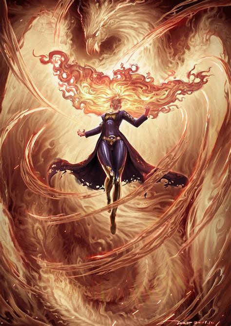 ArtStation - Dark Phoenix, Wu XianDeng | Marvel comics art, Dark ...