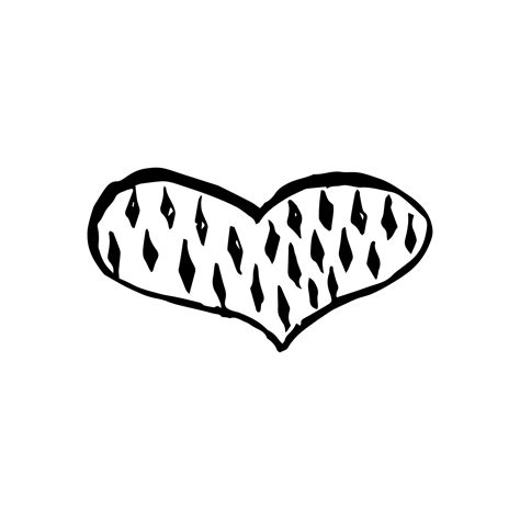 Sketch Scribble Heart. Hand drawn Pencil Scribble Hearts. Vector illustration 19493711 Vector ...