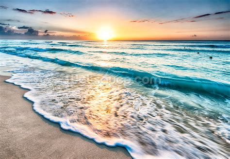 Cancun Beach Sunrise, Mexico Wallpaper | Wallsauce US