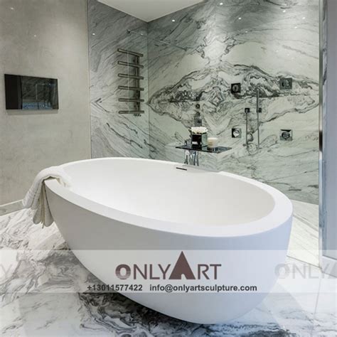 Marble Stone Bathtub - www.onlyartsculpture.com