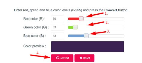 RGB to Hex color converter Tool - Yttags