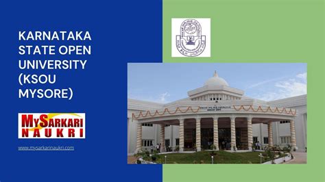 Karnataka State Open University (KSOU Mysore) Recruitment - MySarkariNaukri En