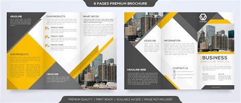 Premium Vector | Set of minimalist brochure template premium