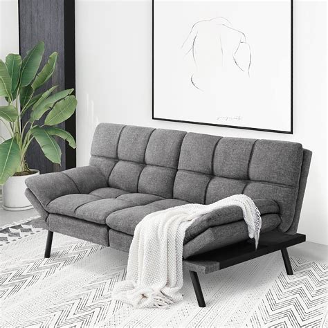 Amazon.com: IULULU Sofa Bed, Modern Convertible Futon Sleeper Couch ...