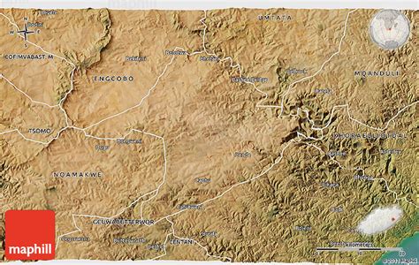 Satellite 3D Map of DUTYWA/IDUUYWA