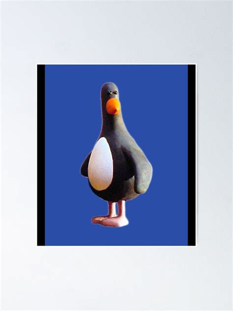 "Wallace And Gromit Feathers Mcgraw Penguin Art Board Print" Poster for Sale by janessanav ...