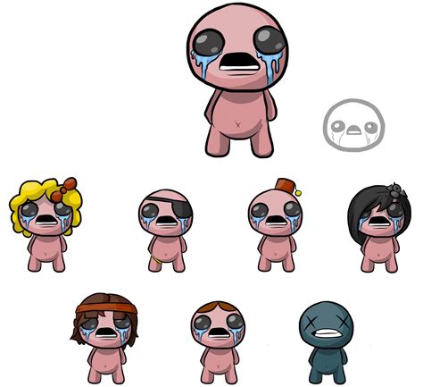 The Binding of Isaac - All Characters by Patriarachnid on DeviantArt