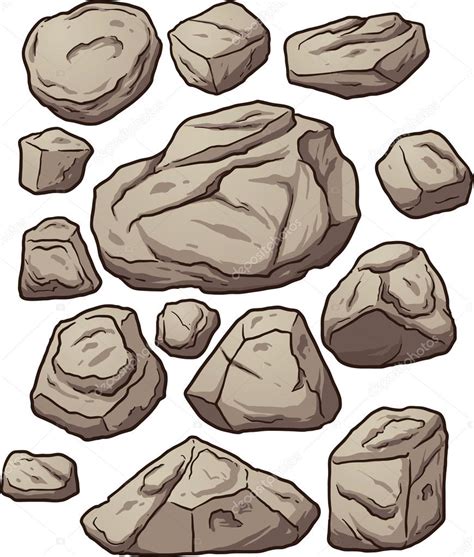 Cartoon boulders — Stock Vector © memoangeles #74173163