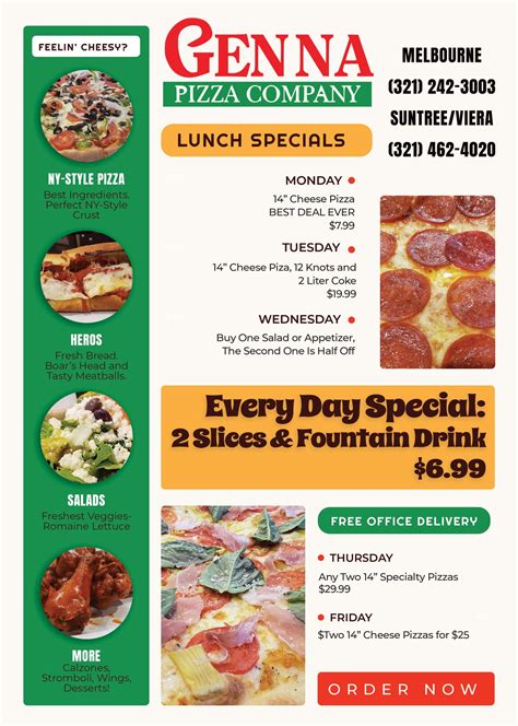 🍕 Genna Pizza Weekly Specials Alert!... - Genna Pizza Company