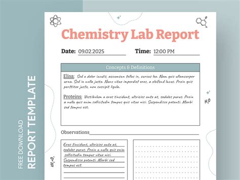 Chemistry Lab Report Free Google Docs Template by Free Google Docs ...