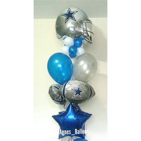 Dallas Cowboys balloons bouquet | Balloons bouquet, Balloons, Balloon bouquet