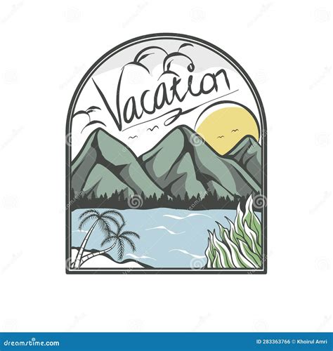 Vacation Logo Template Vector Illustration Stock Vector - Illustration ...