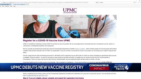 UPMC debuts new COVID-19 vaccine registry