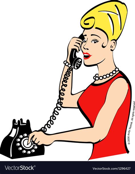 Girl on the phone Royalty Free Vector Image - VectorStock