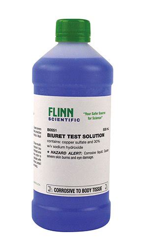 Biuret Test Solution, 500 mL | Flinn Scientific