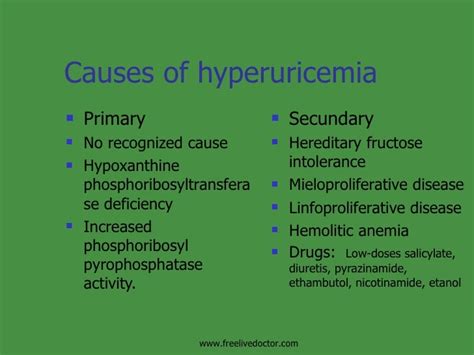 Hyperuricemia and gout