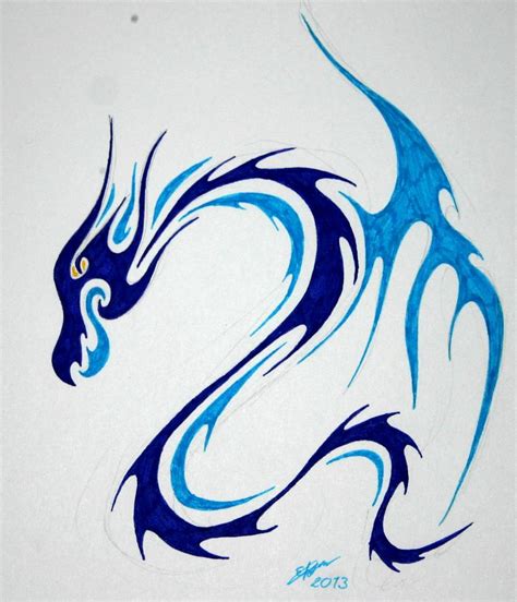 Water dragon by Esmeekramer on DeviantArt | Dragon tattoo, Black dragon ...