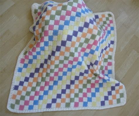 Baby Blanket Entrelac Crochet