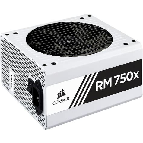 Corsair RMx White Series RM750x, 750 Watt 80 PLUS Gold Certified Fully ...