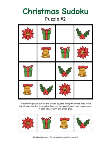 Printable Christmas Sudoku Puzzles