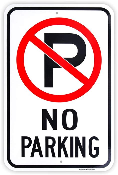 Large No Parking Sign x Aluminum Reflective Sign Rust Free Aluminum-UV ...