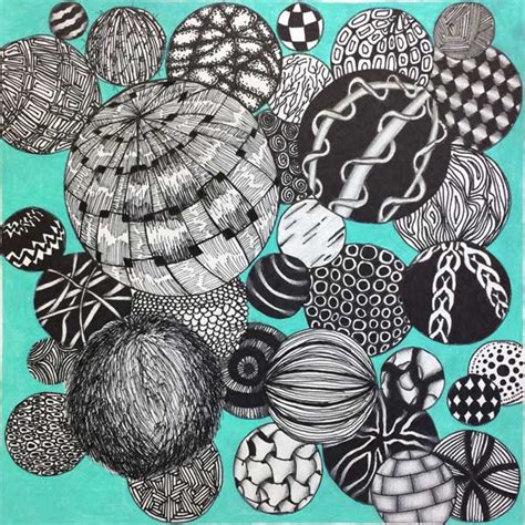 Texture balls. Patterns and designs. Art lesson. | Texture art projects, Elements of art texture ...