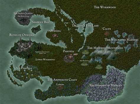 A Rough Draft of One of my World Regions! : r/dndmaps