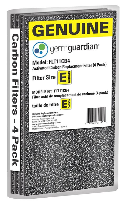 GermGuardian FLT11CB4 GENUINE Carbon Filter Replacements for use with ...