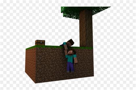 Skyblock Png Transparent Background - Minecraft Skyblock Island Png Clipart (#5270116) - PikPng