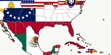 Flag map of the Confederate States of America and Caribbean Territories, 1936 : r/imaginarymaps