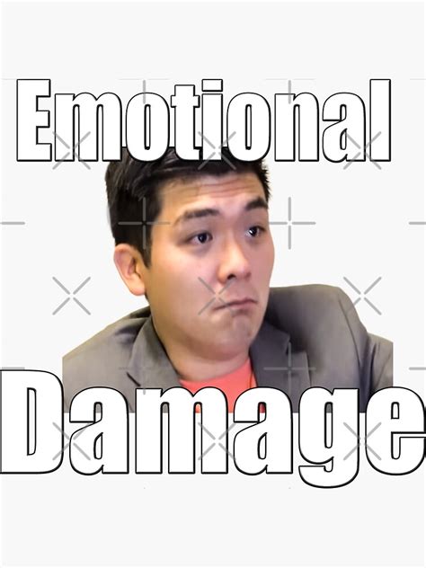 "Emotional Damage meme" Sticker for Sale by Riv0x | Redbubble