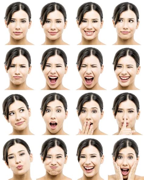 Multiple faces expressions — Stock Photo © ikostudio #8696157