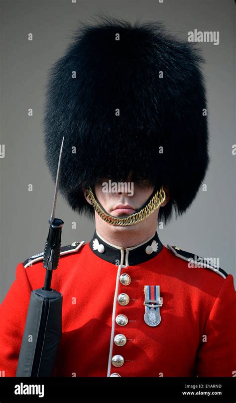 Queen's Guard, Royal Guard with bearskin hat, Tower of London, London, England, United Kingdom ...