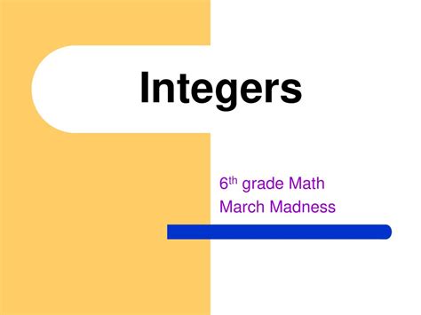 6th grade Math March Madness - ppt download