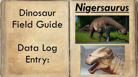 Nigersaurus: Habitat and Facts - YouTube