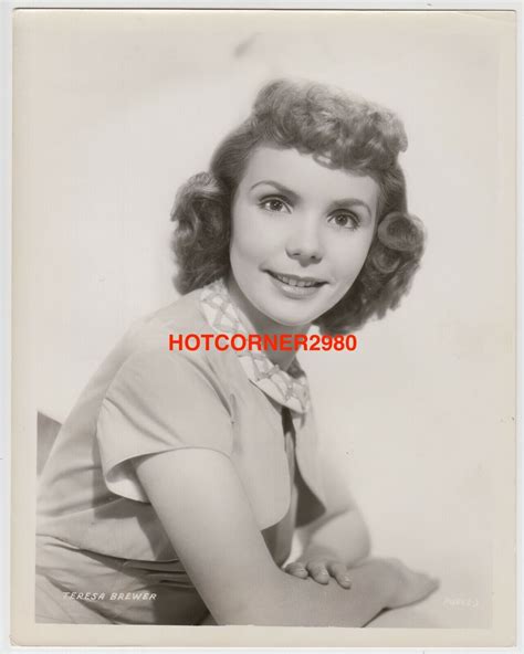 TERESA BREWER 1950s ORIGINAL 8X10 WIRE PHOTOGRAPH VERY SHARP | eBay