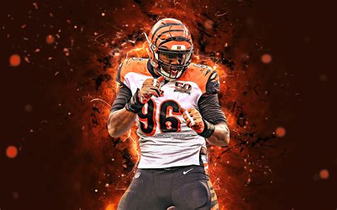 Download wallpapers Carlos Dunlap, 4k, defensive tackle, Cincinnati ...