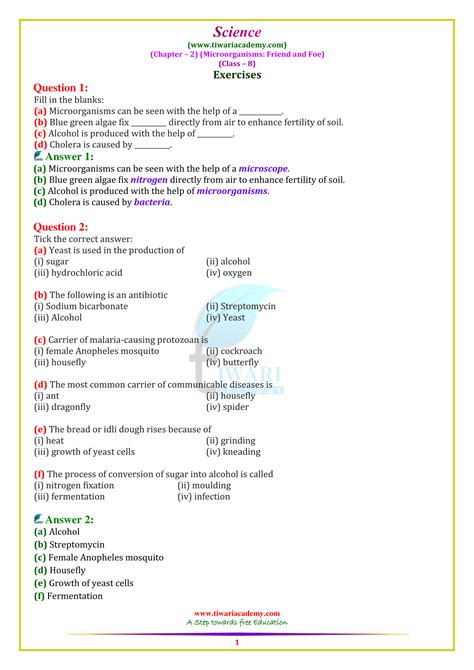 Pseb 8th Class Science Solutions Chapter 2 Microorgan - vrogue.co