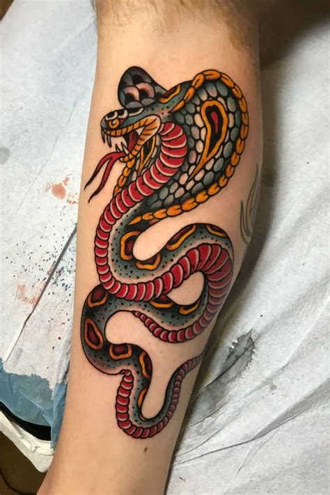 50+ Traditional Snake Tattoo Designs