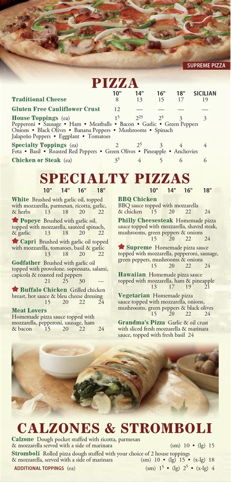 Menu – Ricks NYS Pizza