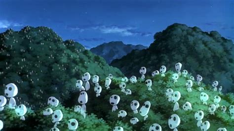 Download Ghibli Wallpapers - Princess Mononoke Tree Spirits Background ...