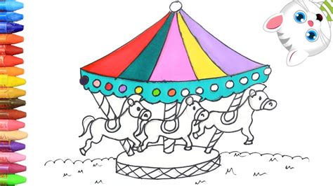 Merry Go Round Drawing at PaintingValley.com | Explore collection of ...