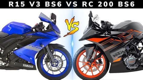 Yamaha R15 v3 Bs6 Vs KTM Rc200 Bs6 Full Comparison || 2020 || Which One ...