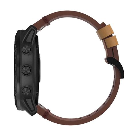 Garmin Fenix 6/6X Pro Leather Watch BandsBrown / 22mm in 2022 | Leather watch bands, Garmin ...