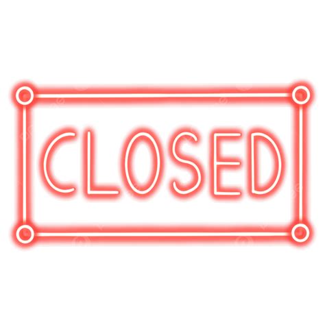 Closed Neon PNG Image, Neon Sign Closed Text, Closed, Neon Sign, Cafe ...