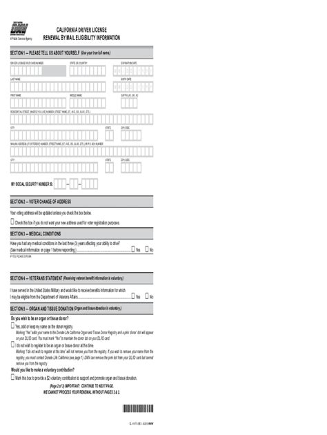 Ca dmv license renewal form pdf: Fill out & sign online | DocHub