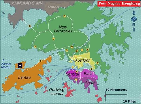 Peta Negara Hongkong Terbaru Lengkap Gambar HD Ukuran Besar