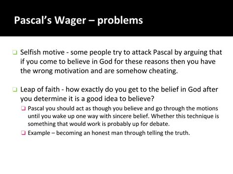 PPT - Pascal’s Wager / Divine Foreknowledge PowerPoint Presentation ...