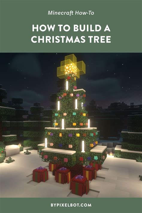 How to Build a Christmas Tree (Simple and Easy Tutorial) | Minecraft christmas, Minecraft ...